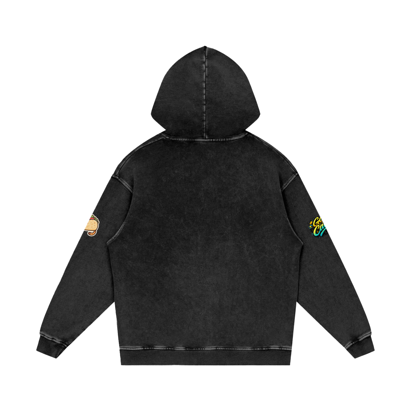 Snow Washed Loose Cotton Hoodie