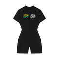 Women's Quarter-Zip Short Sleeve Romper